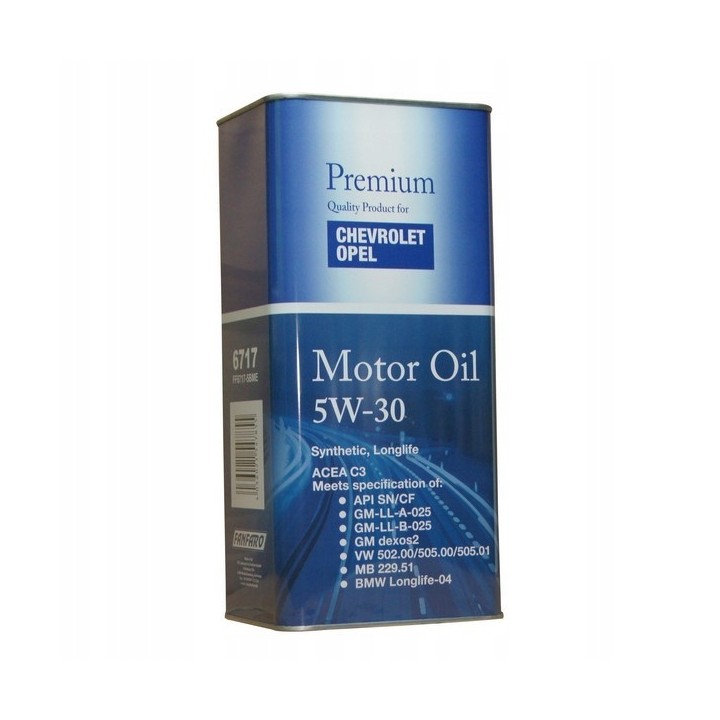 OLEJ SYNTETYCZNY SYNTETYK OPEL DEXOS 2 5W-30 5L