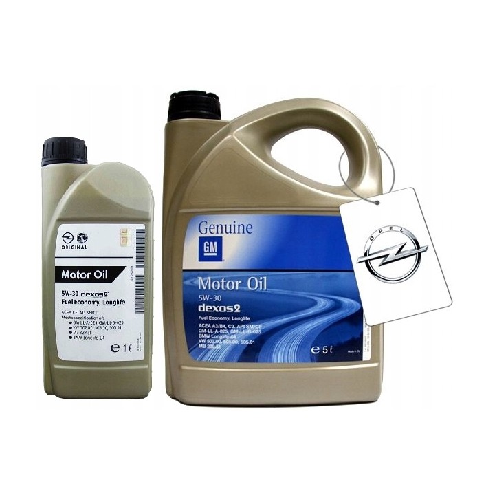 OLEJ OPEL 6L PEŁENSYNTETYK 5W30 DEXOS2 -GM ŁÓDŹ