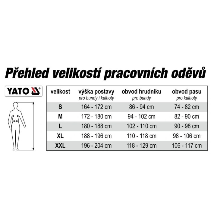 YATO SPODNIE ROBOCZE DUERO OGRODNICZKI R. XXL