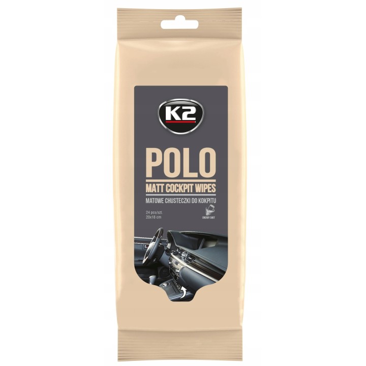 K2-POLO PROTECTANT ŚCIERECZKI DO NABŁYSZCZANIA DESKI ROZDZIELCZEJ 24SZT