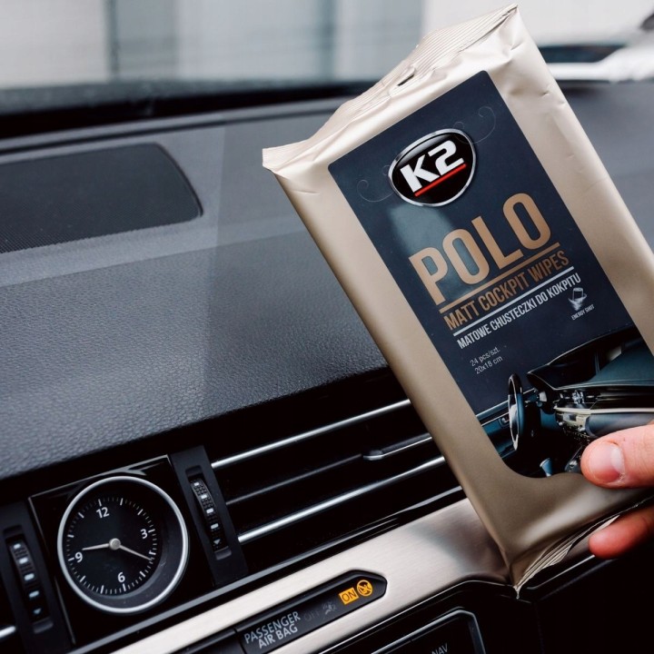 K2-POLO PROTECTANT ŚCIERECZKI DO NABŁYSZCZANIA DESKI ROZDZIELCZEJ 24SZT