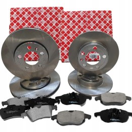 TARCZE KLOCKI ZESTAW PRZÓD +TYŁ FORD FOCUS MK2 278