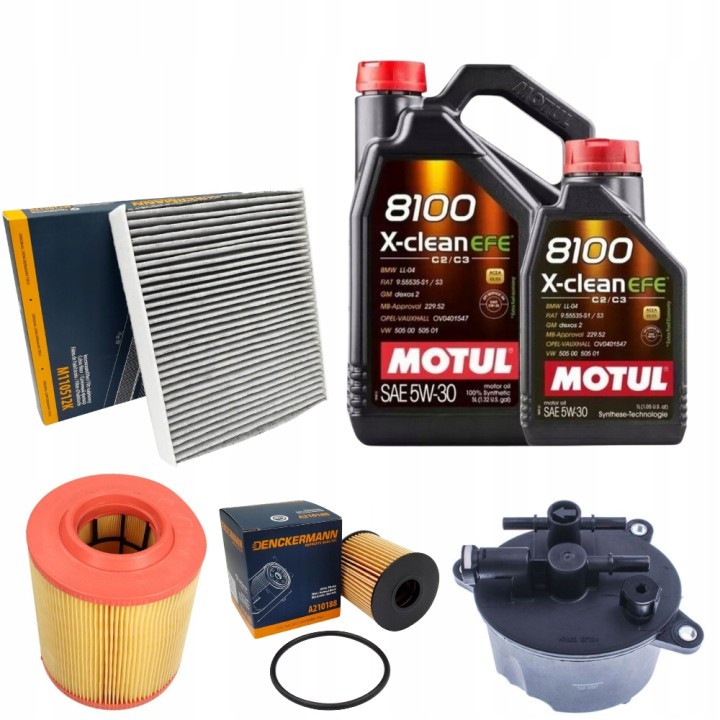 OLEJ 6L 5W30 MOTUL + ZESTAW FILTRÓW MONDEO IV GALAXY S-MAX 2.2 TDCI