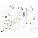 TULEJE ZAWIESZENIA TYŁ + ŁĄCZNIKI FORD MONDEO III MK3 KOMBI