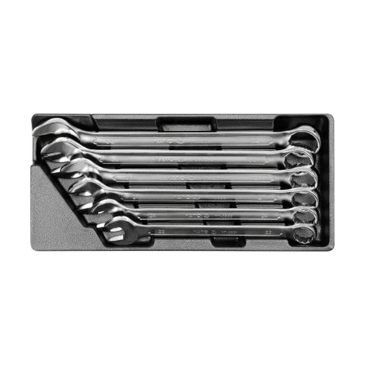 YATO WKŁAD DO SZUFLADY KLUCZE PŁASKO-OCZKOWE, 22-32MM, 6 CZ