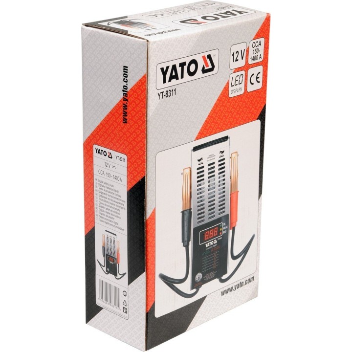 YATO TESTER AKUMULATORÓW CYFROWY 12V