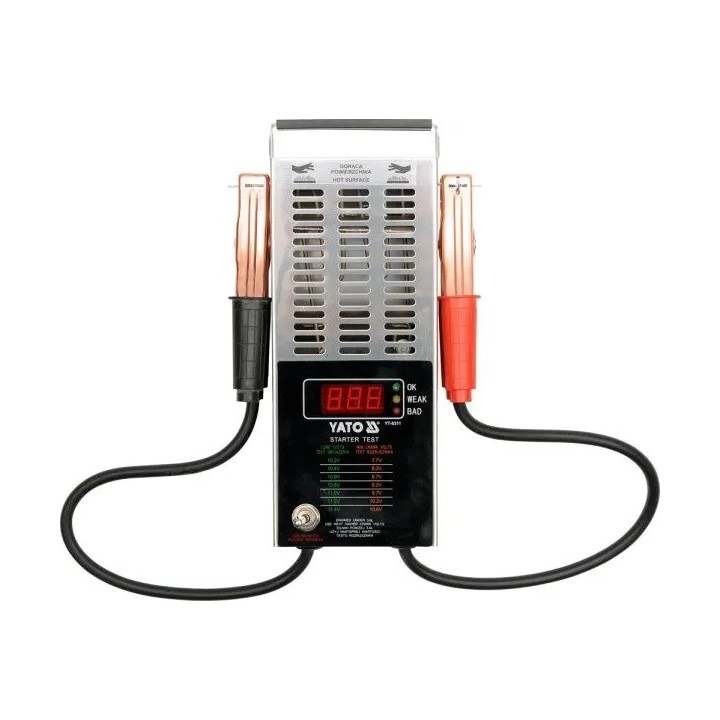 YATO TESTER AKUMULATORÓW CYFROWY 12V