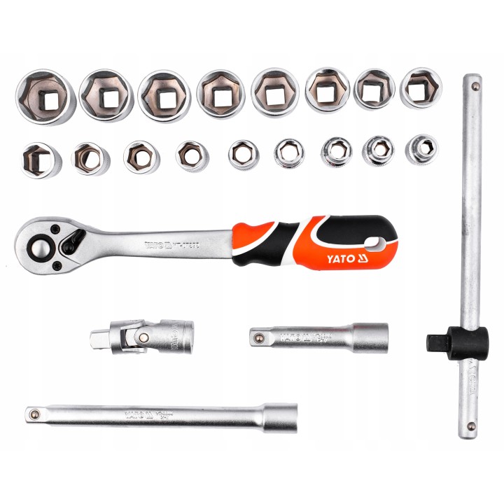 YATO ZESTAW NARZĘDZIOWY 3/8" 22CZ. XS