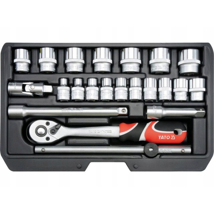 YATO ZESTAW NARZĘDZIOWY 3/8" 22CZ. XS