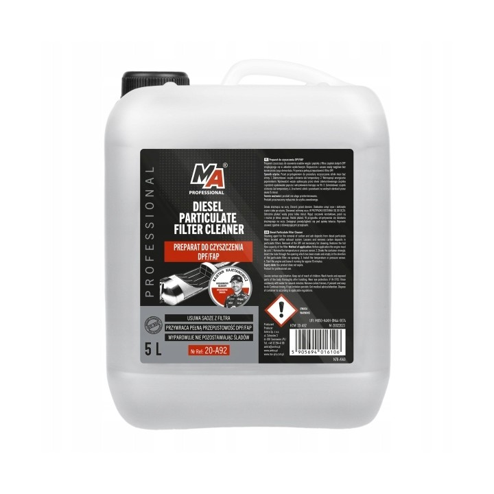 MOJE AUTO ŚRODEK DO CZYSZCZENIA DPF 5L / MA PROFESSIONAL