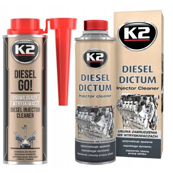 K2 DIESEL GO + DICTRUM DO CZYSZCZENIA WTRYSKIWACZY