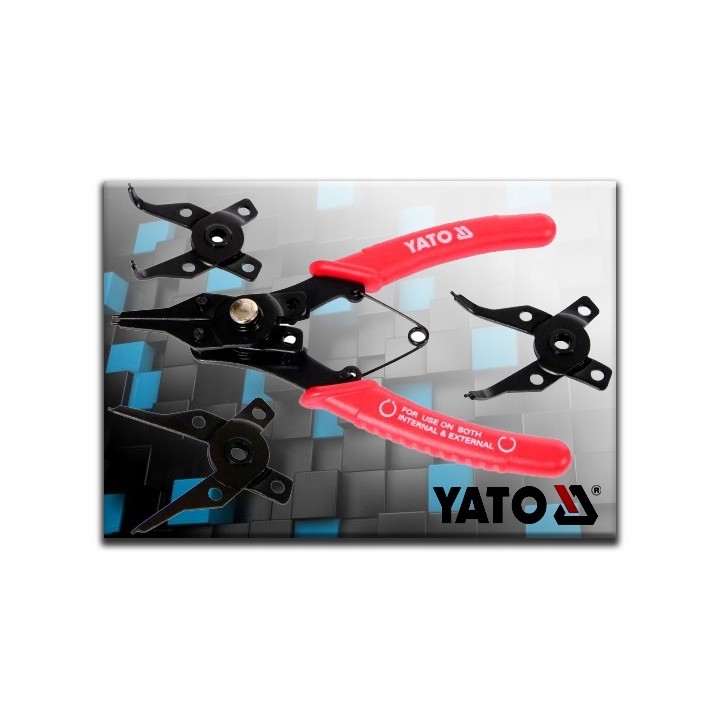 YATO SZCZYPCE SEGERA Z WYMIENNYMI KOŃCÓWKAMI, 160MM