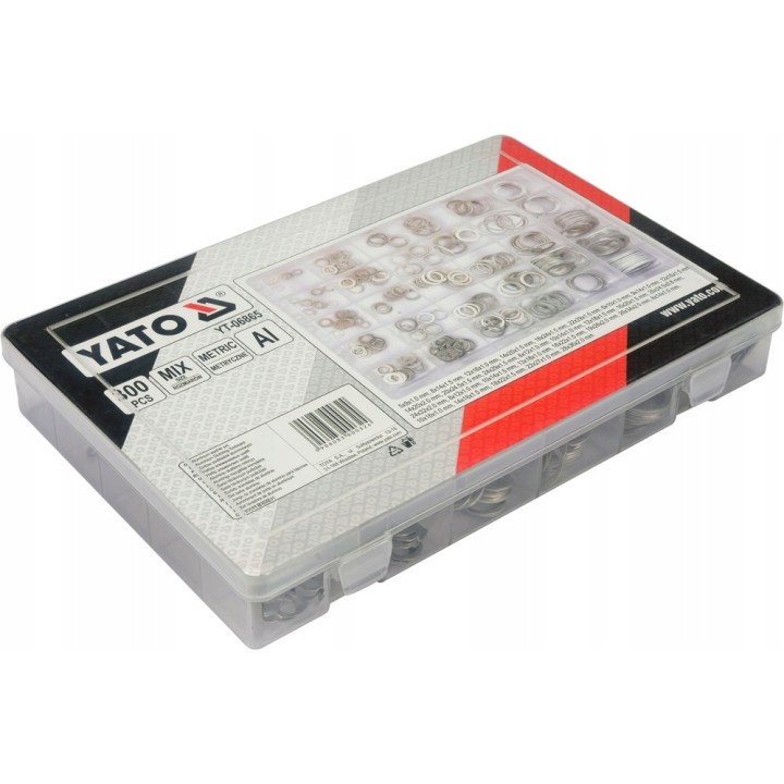 YATO 300 SZT PODKŁADEK ALUMINIOWYCH MIX