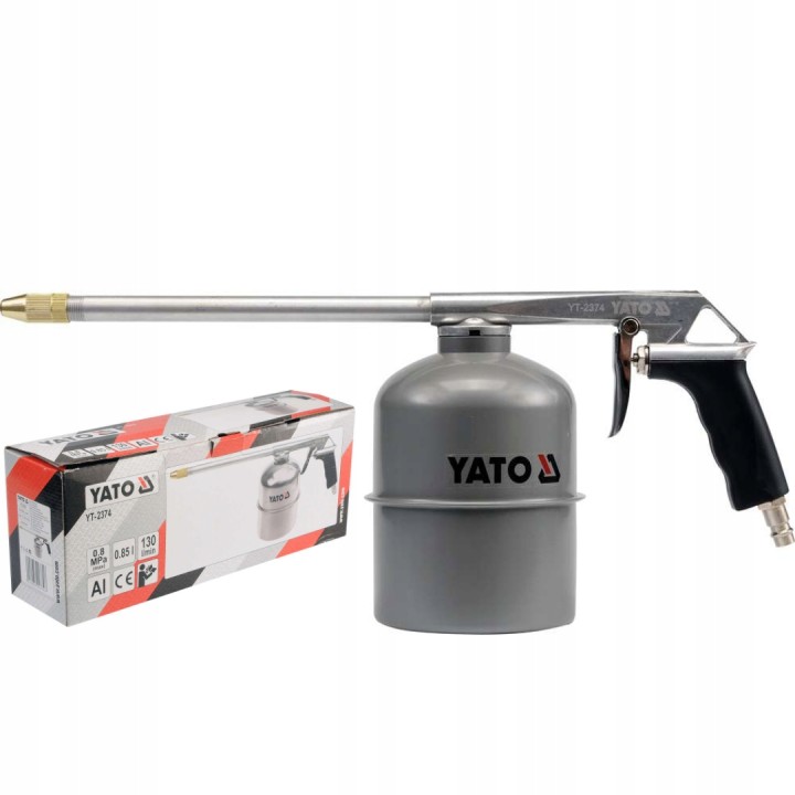 YATO PISTOLET DO ROPOWANIA Z DWOMA KOŃCÓWKAMI 0,85L