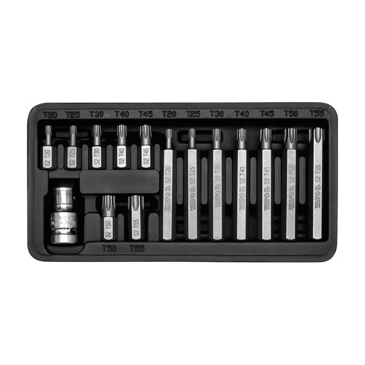 YATO KOŃCÓWKI WKRĘTAKOWE TORX, KPL. 15 SZT.