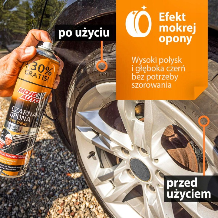Czernidło do nabłyszczania opon Moje Auto 520 ml