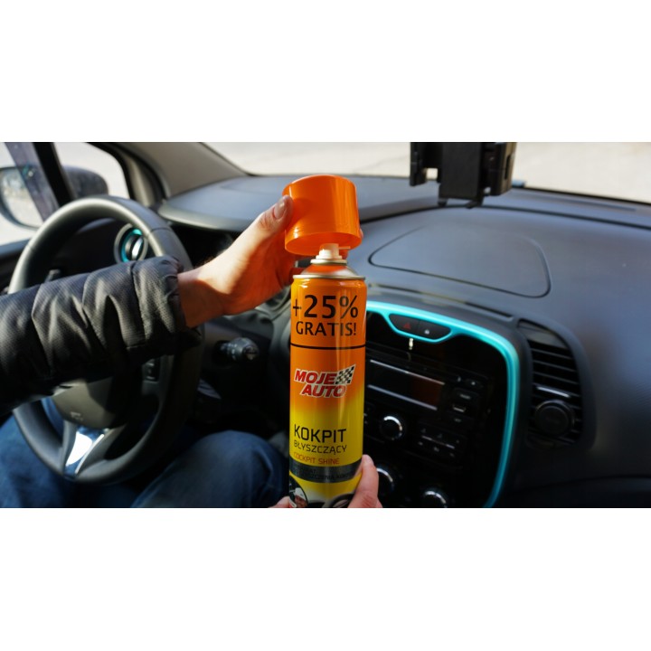 MOJE AUTO KOKPIT BŁYSZCZĄCY CYTRYNOWY 600ML + 25% GRATIS / MOJE AUTO