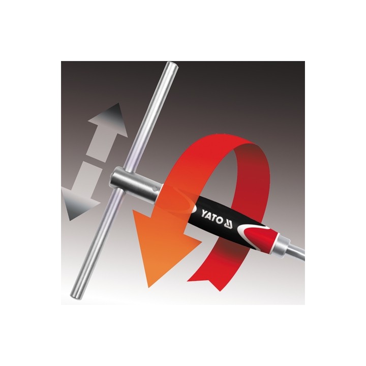 YATO ADAPTER TYP-T Z OBROTOWĄ RĄCZKĄ 1/2"