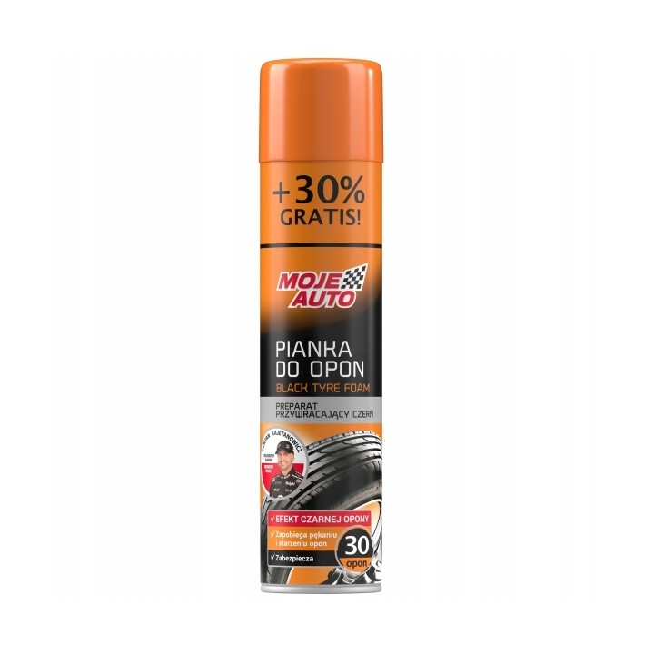 MOJE AUTO ŚRODEK DO KONSERWACJI I NABŁYSZCZANIA OPON PIANKA 400ML / MOJE AU