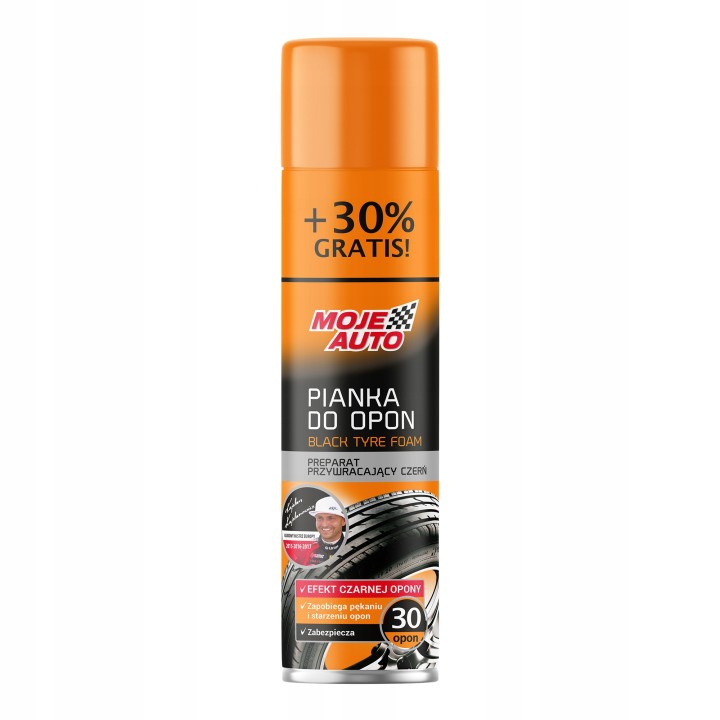 MOJE AUTO ŚRODEK DO KONSERWACJI I NABŁYSZCZANIA OPON PIANKA 400ML / MOJE AU