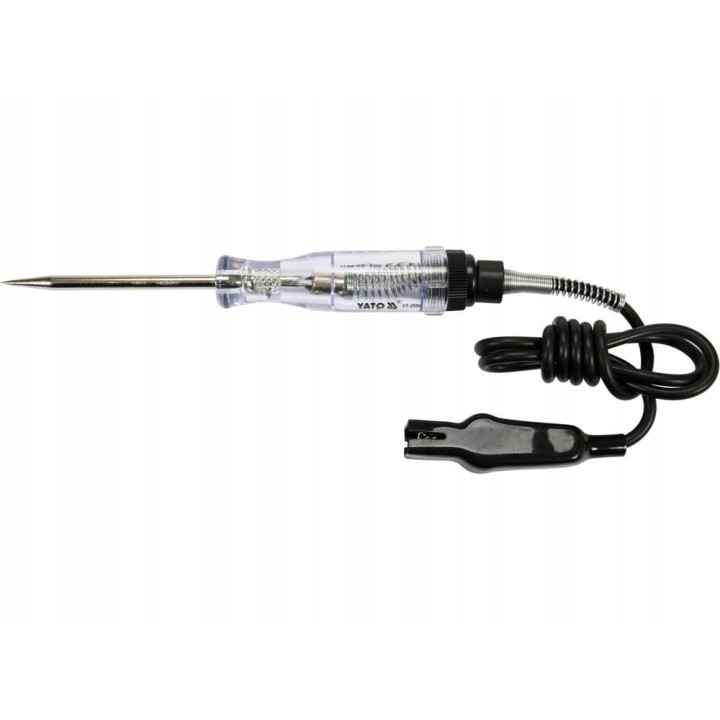 YATO SAMOCHODOWY PRÓBNIK NAPIĘCIA 6-12V, KABEL 90CM