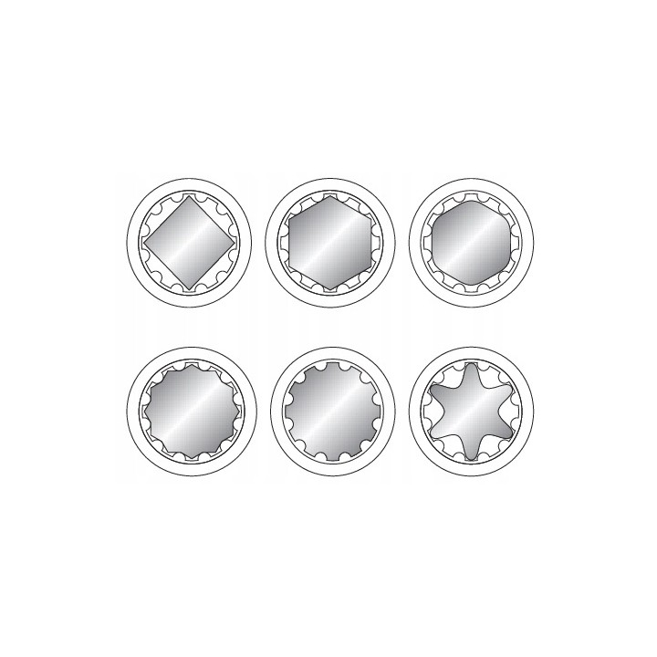 YATO NASADKA 1/2" 32 MM X 45 MM SPLINE