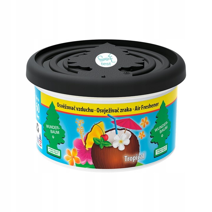 WUNDER-BAUM ZAPACH FIBER CAN TROPICAL ODŚWIEŻACZ POWIETRZA W PUSZCZE 30G /