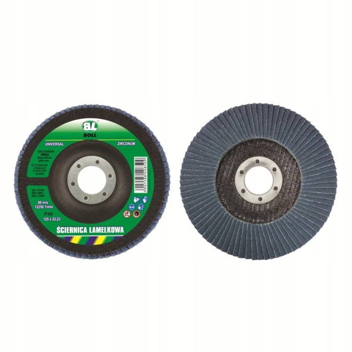 BOLL ŚCIERNICA LAMELKOWA 125X22-95A-P40 (1SZT.)