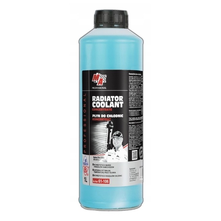 MOJE AUTO PŁYN DO CHŁODNIC 1L NIEBIESKI KONC. NA DODATKACH BASF RADIATOR C