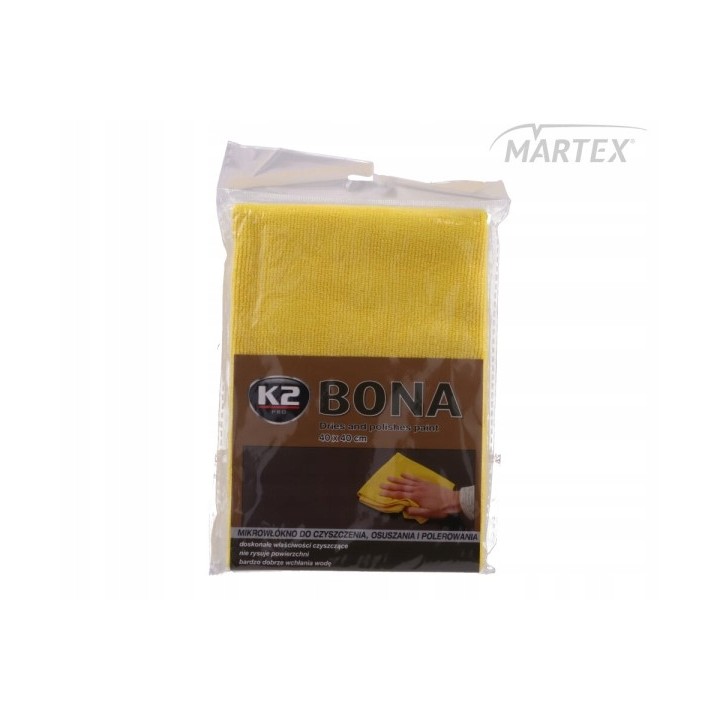 K2 BONA MIKROWŁÓKNO MIKROFIBRA SZMATKA DO POLEROWANIA 40X40 SZKŁO PLASTIKI