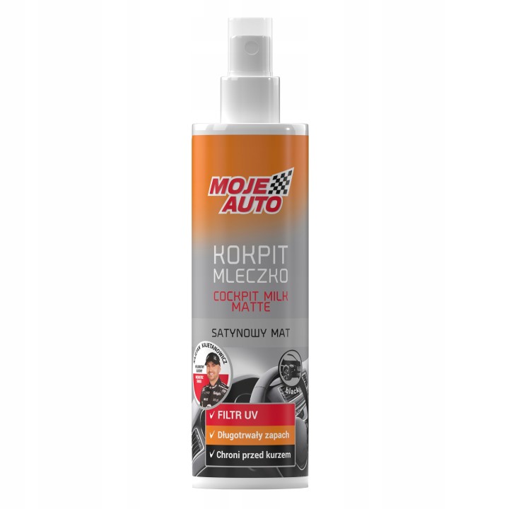 MOJE AUTO KOKPIT MATOWY MLECZKO BLACK 300ML / MOJE AUTO