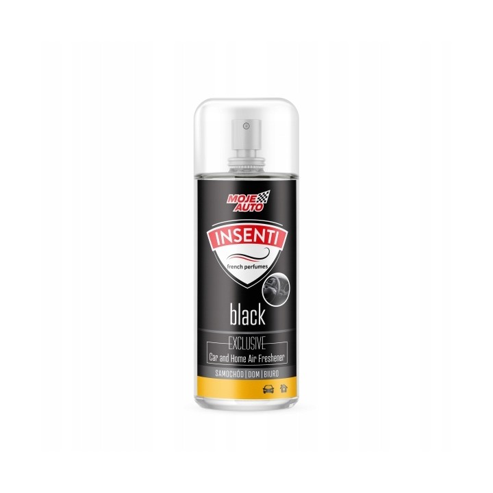 MOJE AUTO ODŚWIEŻACZ POWIETRZA 50ML BLACK INSENTI SPRAY / MOJE AUTO