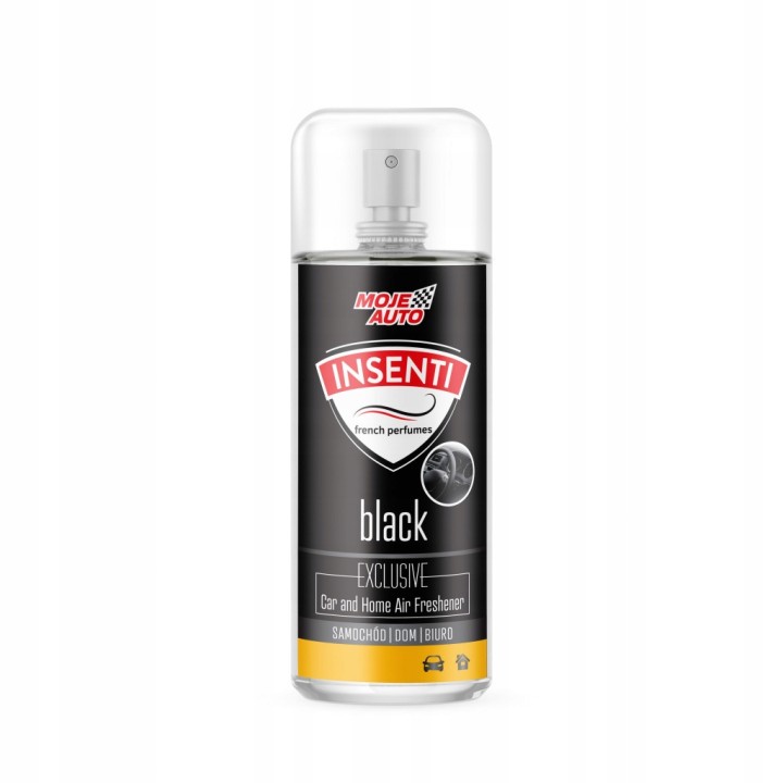 MOJE AUTO ODŚWIEŻACZ POWIETRZA 50ML BLACK INSENTI SPRAY / MOJE AUTO