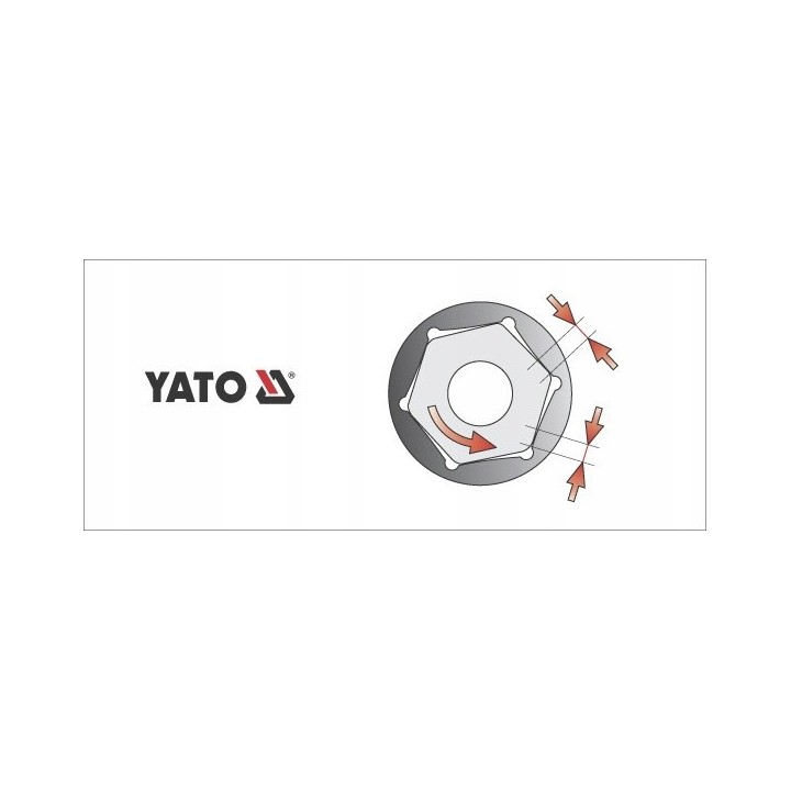 YATO NASADKA 1/2" 24 MM 6-KĄTNA KRÓTKA