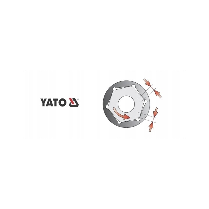 Nasadka sześciokątna 16 mm krótka CrV 1/2'' YT-1209 YATO