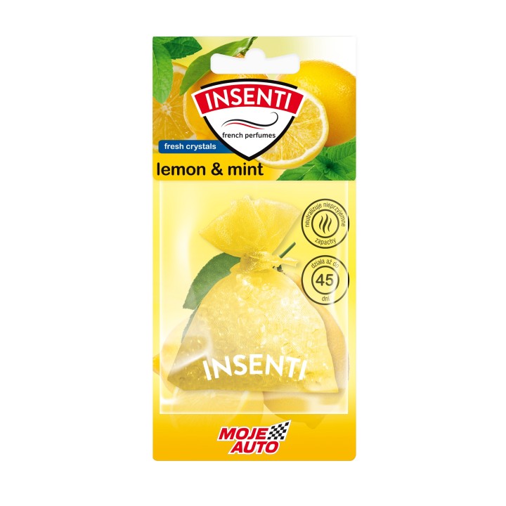 MOJE AUTO ZAPACH WORECZEK ZAPACHOWY 20G INSENTI LEMON MINT / MOJE AUTO