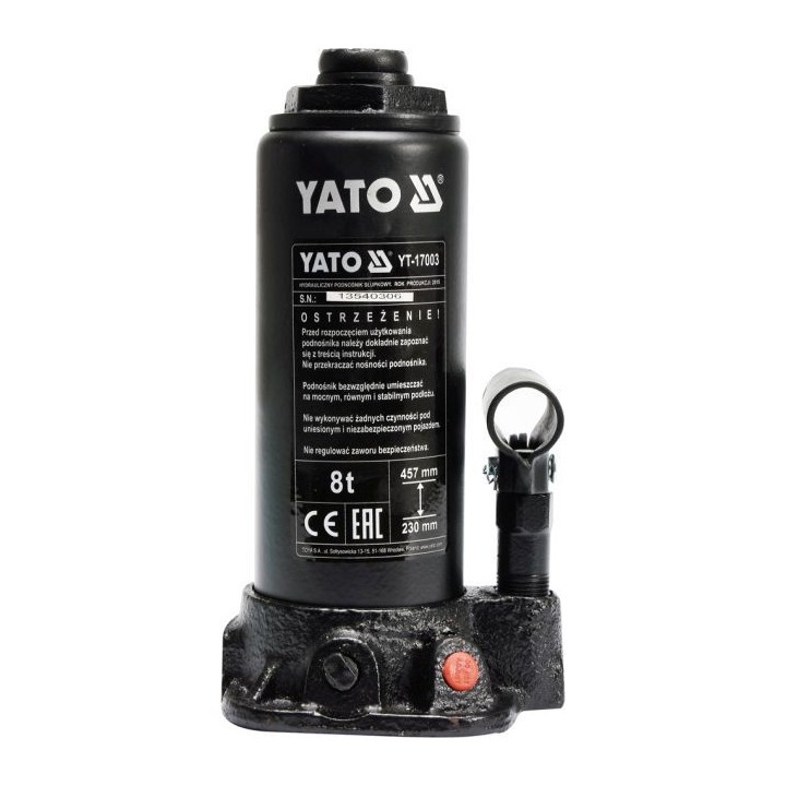 YATO PODNOŚNIK HYDRAULICZNY SŁUPKOWY 8T