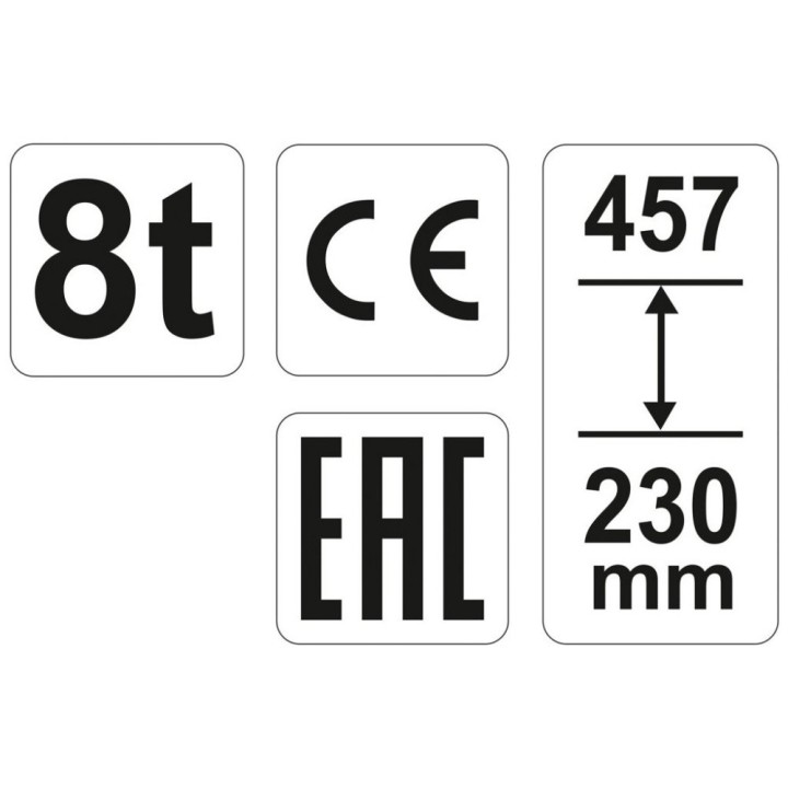 YATO PODNOŚNIK HYDRAULICZNY SŁUPKOWY 8T
