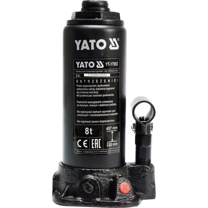 YATO PODNOŚNIK HYDRAULICZNY SŁUPKOWY 5T