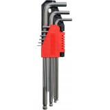 YATO KLUCZE HEX KULKA 9CZ.1,5-10MM DŁUGIE CRV