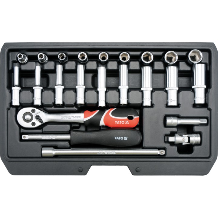 YATO ZESTAW NARZĘDZIOWY 1/4" 23CZ.
