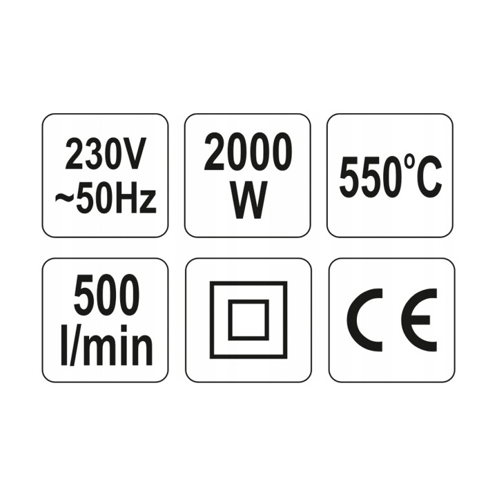 YATO OPALARKA 2000W (I)350°C (II)550°C