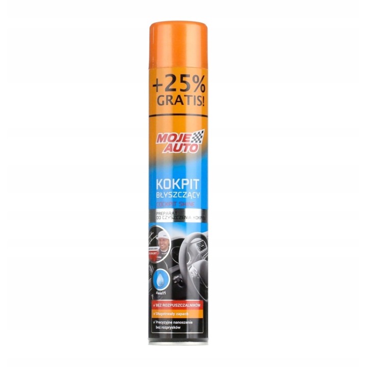 MOJE AUTO KOKPIT BŁYSZCZĄCY ŚWIEŻY 600ML + 25% GRATIS / MOJE AUTO
