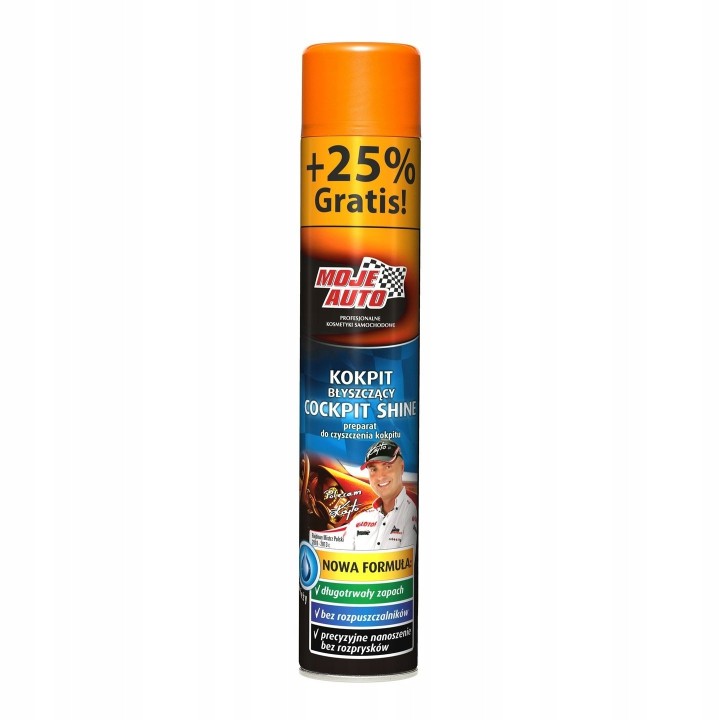 MOJE AUTO KOKPIT BŁYSZCZĄCY ŚWIEŻY 600ML + 25% GRATIS / MOJE AUTO
