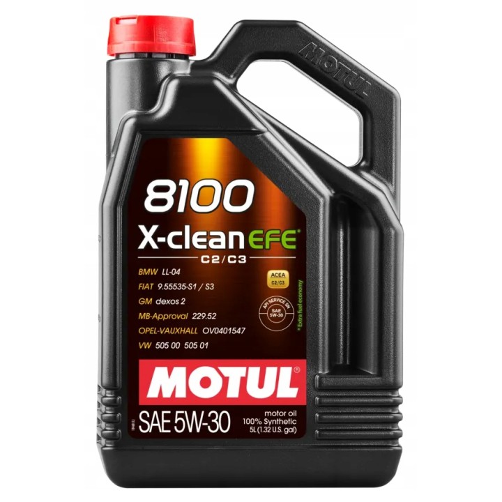 MOTUL OLEJ MOTUL 5W30 5L X-CLEAN 8100 EFE C2/C3