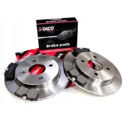 TARCZE + KLOCKI HAMULCOWE TYŁ FORD FOCUS I MK1