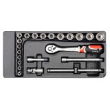 YATO WKŁAD DO SZUFLADY ZESTAW NARZ.3/8" 22CZ.
