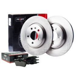 2X TARCZE HAMULCOWE + KLOCKI TYŁ do FORD FOCUS III MK3 271MM