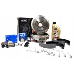 BĘBNY HAMULCOWE + ŁOŻYSKA FORD FOCUS I MK1 BEZ ABS