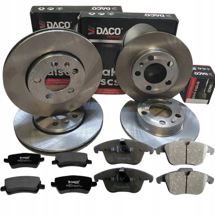 4X TARCZE HAMULCOWE + KLOCKI HAMULCOWE PRZÓD TYŁ FORD MONDEO IV